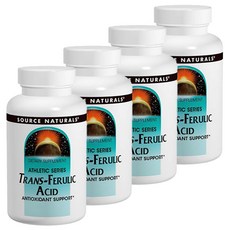 SOURCE NATURALS 反式阿魏酸錠 250mg 無糖 無麩質, 4個, 60顆