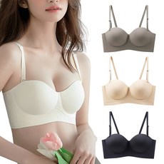 一片式無痕半杯內衣 無鋼圈平口內衣 側邊加高 穩定包覆副乳