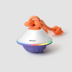 스마트 인터랙티브 애완동물 플라잉 소서 자동 롤링 스피닝 볼 모션 감지 기능 탑재 고양이 강아지 심심함 해소용, 1개