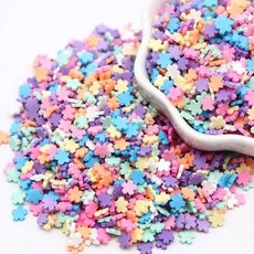 GEEKI 셀프 네일 아트 재료 장식 매니큐어 페디큐어 DIY Boxi 슬라임 스타 플라워 하트 캔디 과일 슬라이스 멀티 시리즈 폴리머 클레이 스프링클 수제 액세서리 10g, [13] sakura