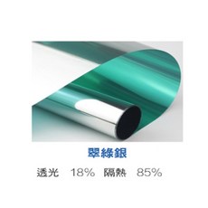 1000CM 玻璃隔熱貼膜 窗戶防曬貼紙, 翠綠銀, 翠綠銀