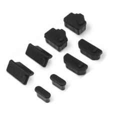 筆記型電腦防塵塞套裝，USB接口防塵保護塞，輕巧易用，多個組合裝, USB孔防塵塞, 10個