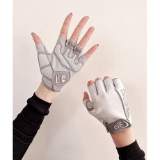 騎行手套夏季女男健身手套防滑防起繭液態硅膠運動手套薄款公路車, 2025款騎行運動液態硅膠-白, 1個