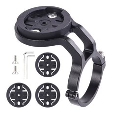 자전거 핸들바 콤보 마운트 자전거 컴퓨터 앞 스탠드 카메라 자전거 라이트 브래킷 어댑터 내구성, 01 Black Long, 1개