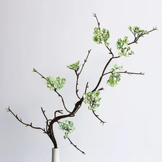 인조넝쿨 1.8M 등나무 인공 꽃 덩굴 화환 웨딩 아치 장식 인조 식물 실크 잎 후행 비, 05 green