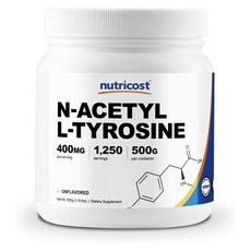 뉴트리코스트 N-아세틸 L-티로신 파우더 500g (인공맛 무첨가 NON-GMO) N-Acetyl L-Tyrosine NALT, 1개