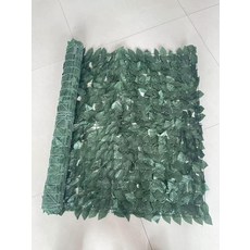 인조식물 테라스 가벽 베란다 식물가림막 넝쿨식물 공간분리, 다크그린 바인 리프 대형 1mx3m
