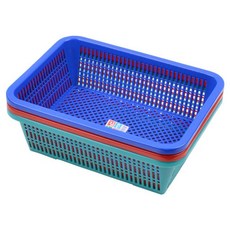 광신화학 [D1-8809044230563] 광신 깊은 사각소쿠리 3호 프라스틱 사각바구니 바스켓 다용도 바구니, 1개