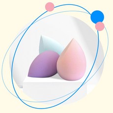 마메드러 물방울 퍼프, 3개, 민트