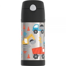 ECLATIS THE 더RMOS FUNTAINER 354.8 ml12 온스 키즈 스트로우 보틀 틸 298508, 건설 현장