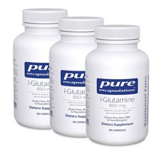 퓨어인캡슐레이션 엘글루타민 850mg 캡슐 Pure Encapsulations L-Glutamine, 90정, 3개