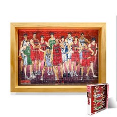 학산문화사 슬램덩크 인터하이스쿨 글래스퍼즐 100피스 직소퍼즐액자 HS785758, 1개