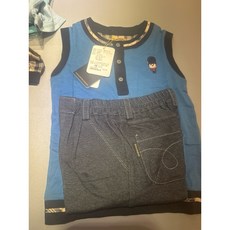 小金安德森 休閒款運動風士兵熊網球熊套裝 尺寸75/85 兒童休閒套裝, 1個, 85藍色士兵套裝, 藍色