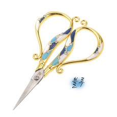 [드라드엔나드] 아라비안시저 수예용 가위 펀치니들 실가위 수예가위 공예가위, 블루, 1개