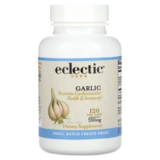 Eclectic Herb 신선 동결 건조 마늘 550mg 베지 캡슐 120정, EclecticHerb신선동결건조, 1개