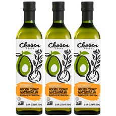 초슨푸즈 초슨 블렌드 오일 새플라워 + 코코넛 + 아보카도, 3개, 750ml