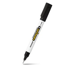 모나미 가는글씨용 네임펜X 흑색 12개입 네임펜, 블랙