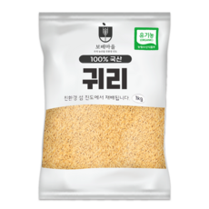 [햇곡] 국산 유기농 귀리, 1kg, 1개