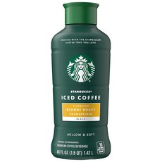 Starbucks 스타벅스 블론드 로스트 무가당 아이스 커피 미국 직배송, 1.4L, 1