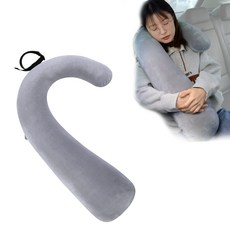 Shinnwa 차용 헤드 레스트 쿠션 자궁 경부 서포트 넥 베개 잠자세를 차중박 편리 상품 드라이브, 01 회색