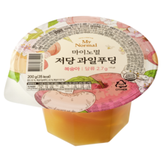 마이노멀 저당 과일푸딩 (망고/복숭아)