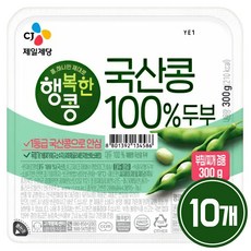 CJ 국산콩두부(부침찌개겸용두부), 10개, 300g