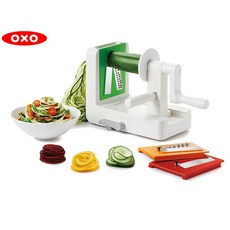 缺OXO 家庭號蔬果削鉛筆機 蔬果料理機 蔬果面條機 原廠公司貨 贈精美禮品, 1個