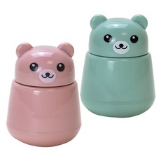 올맘분쇄기 세트 큐티베어 알약분쇄기, 블루핑크, 2개