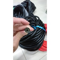 天劍 世傑 阿洲牌 天然乳膠橡皮 高彈力軟Q雙色防紫外線魚槍橡皮 潛水/漁獵彈弓橡皮, 外12*內2.5=一米300(外皮黑色), 1個