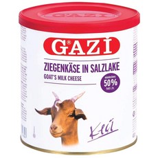 염소 치즈 캔 400g Gazi Ziegenkäse in Salzlake, 꿀, 400g (1er 팩)