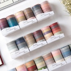 육오빠 얇은마스킹테이프 단색 배경마테 다꾸 컬러 종이테이프 초음파앨범꾸미기 다이어리꾸미기, 4번_마스킹테이프, 1개