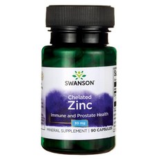 Swanson 斯旺森 Albion甘胺酸螯合鋅膠囊 30mg, 90顆, 1罐