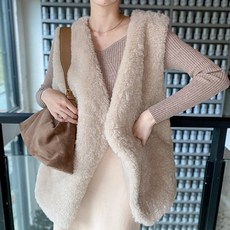 LULUS A03200177 Y雙口袋毛毛背心 色1217