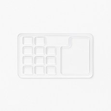 플라스틱 12칸 사각 미술 파레트 일회용 다회용 팔레트 10개