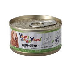YAMI YAMI 亞米亞米 小金罐80g 狗罐, 24個, 雞肉+蔬菜,超取限重一箱(過重運費另計), 80g, 雞肉+蔬菜