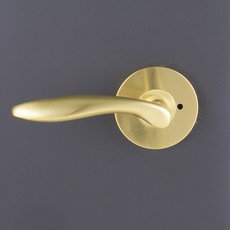 버튼 방문손잡이 골드 P7002 SB, 1개
