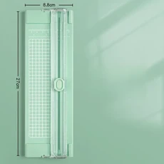 1pcA4 미니 종이 트리머 커터 공예 카드 용 절단기 사진 적층 스크랩북 홈 도구 신제품, 05 green