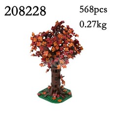 식물과 나무 컬렉션 대체 조립식 풍경 전시 수집 녹색 자연 모델, 4. 568pcs, A. PDF Guide by Email