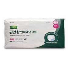 디펜드 편안한 언더웨어 수퍼 중대형 16매x1팩, 1개, 16매