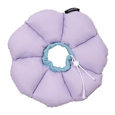 HiDREAM 반려동물 넥카라 쿠션 방수 목보호대 중성화 강아지 고양이 하이드림, 퍼플, 1개