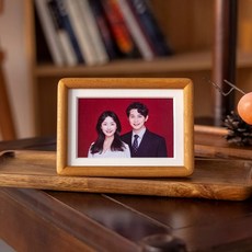 성장앨범 액자 사진 cmx20cm 여자 원목 1인치 1인치 라이트브라운 나무 기록 2인치, C. 티크