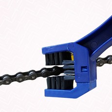 자전거용품 휴대용 3면 체인 세척 브러쉬 강템, 1개