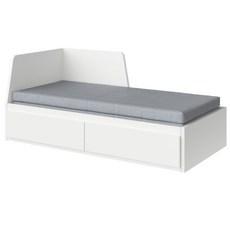 이케아 플레케 데이베드+서랍2 매트리스2 화이트 오고트네스 단단함 80x200 794.280.75