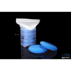 【買5送1】高密度飛碟海綿 銅鑼燒海綿 無縫隙設計 銅鑼燒綿 小圓綿 拋光海綿 打蠟海綿 上蠟海綿 上蠟綿 高密度海綿, 1個, 一顆的價格, 藍色