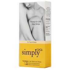 지지 심플리 왁스 스트립 페이스 & 바디, 1개