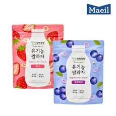 매일 상하목장 유기농쌀과자 30g 딸기 4봉 + 블루베리 4봉 (총 8봉), 8개, 혼합