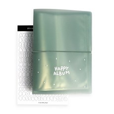 커스텀 포토인생 네컷 사진 앨범 포토북 + 스티커, 20매, 4x6네컷 그린