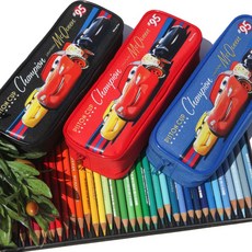 디즈니 카3 사각필통 3color 파우치형 필통, 블루