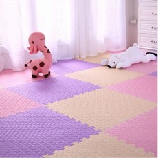 접이식토퍼 단단한 슈퍼싱글 매트리스 바닥 손님용 거실, 1cm, 베이지+핑크+퍼플