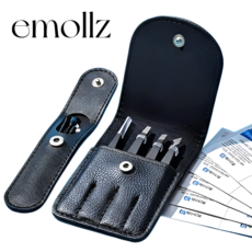 이몰즈 가죽파우치 족집게 세트+Ear Swab+Alcohol Swab, 1개